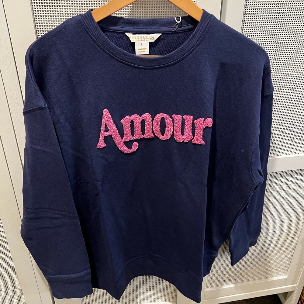 Shiraleah Amour sweatshirt - navy size large